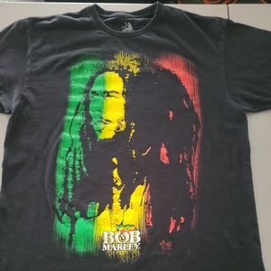 BOB MARLEY REGGAE ROOTSWEAR SHORT SLEEVE T SHIRT L ZION GOOD CONDITION